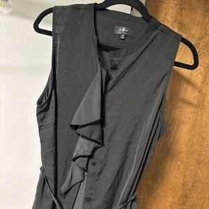 Black Sleeveless Blouse